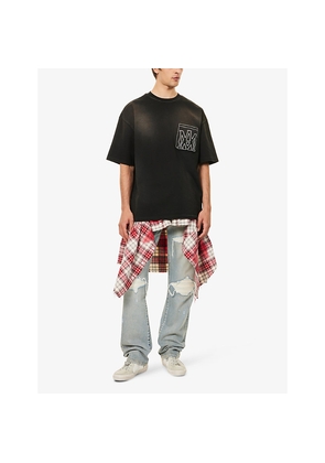 Mens Amiri Oversized Patch-Pocket Cotton T-Shirt