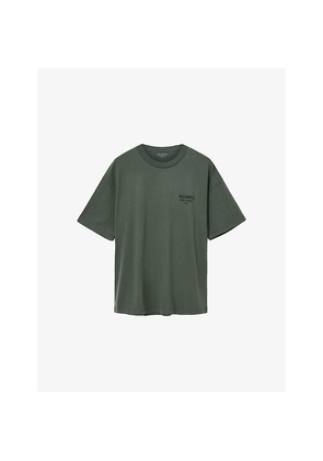 Mens Allsaints Xander Logo-Embossed Short-Sleeve Cotton T-Shirt