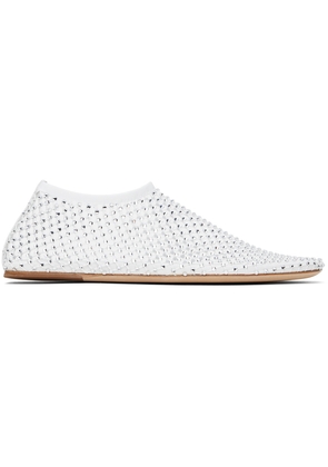 Christopher Esber White Minette Ballerina Flats