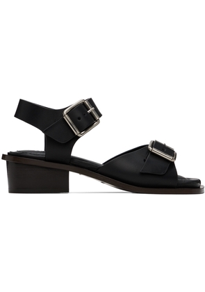 LEMAIRE Black Square 35 Heeled Sandals
