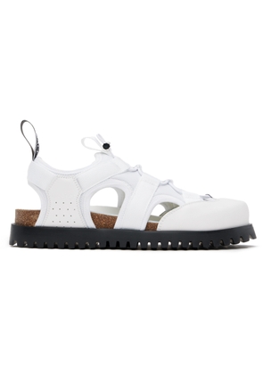 Versace White Medusa Track Sandals