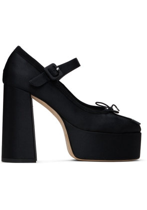Simone Rocha Black Heart Toe Platform Heels