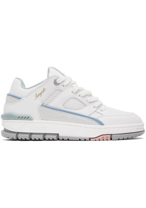 Axel Arigato White & Blue Area Lo Sneakers