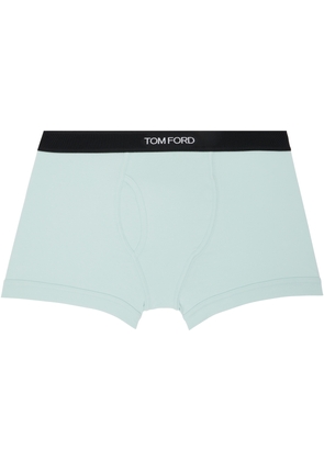 TOM FORD Green Cotton Boxer Briefs
