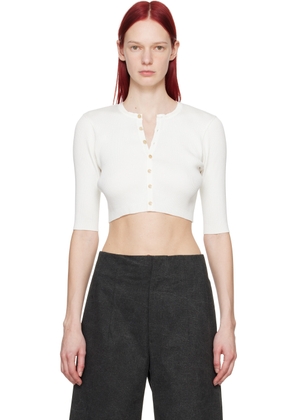 AURALEE White Short Cardigan