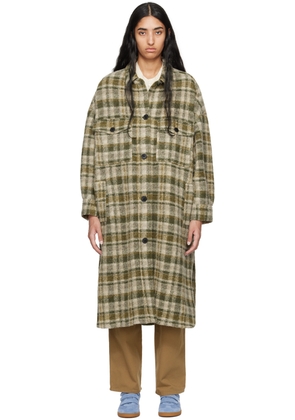 Isabel Marant Etoile Khaki & Beige Fontizi Coat