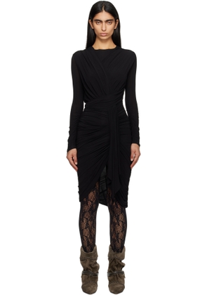 Isabel Marant Black Zorah Midi Dress