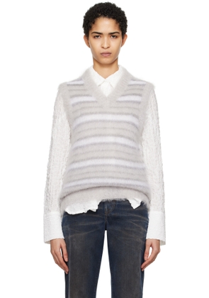 Marni Gray Fuzzy Wuzzy Vest