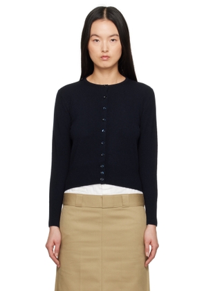 Maison Margiela Navy Wool Cardigan