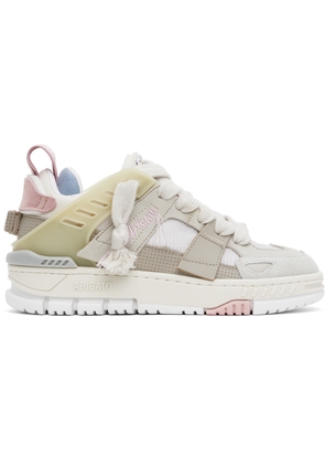 Axel Arigato Beige & Pink Area Patchwork Sneakers