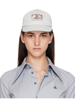 Vivienne Westwood Off-White Cotton Twill Baseball Cap
