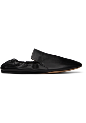 Le Monde Beryl Black Leather Loafers