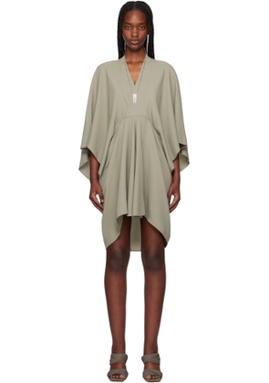 Rick Owens Green Hollywood Half Moon Minidress