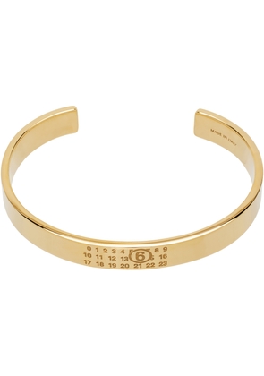 MM6 Maison Margiela Gold Minimal Logo Bracelet