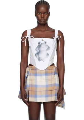 Vivienne Westwood White Puppy Corset Top