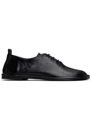 AMI Paris Black Leather One Cut Oxfords