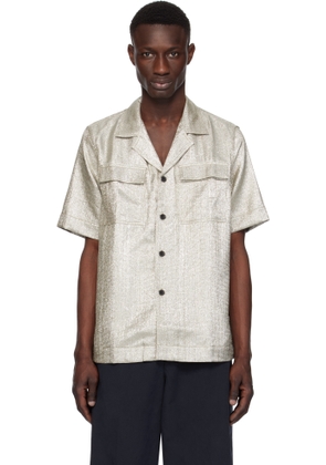 Dries Van Noten Silver Lamé Shirt
