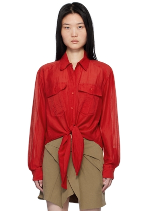 Isabel Marant Etoile Red Nath Shirt