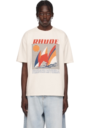 Rhude Off-White Poster T-shirt
