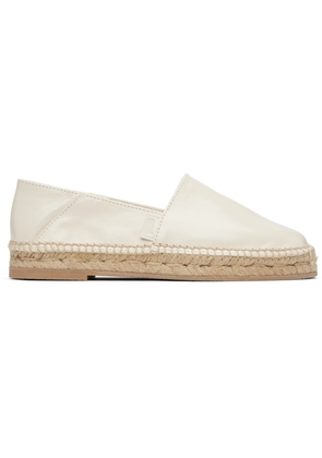 AMI Paris Off-White 'AMI Leather' Espadrilles