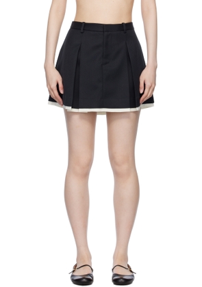 Sandy Liang Black Barlowe Miniskirt