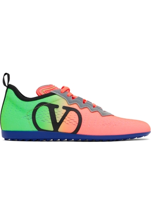 Valentino Garavani Green & Orange Chromathon Sneakers