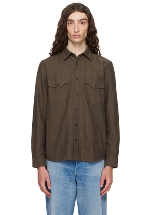 Hugo Brown Flap Pocket Shirt
