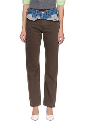 August Barron Brown Double Jeans