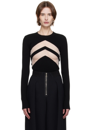 Jean Paul Gaultier Black 'The Chevrons' Sweater