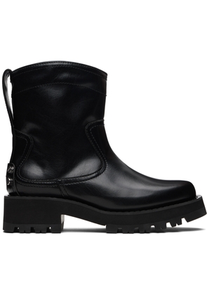 GANNI Black Low Black Oleatex Boots