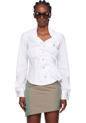 Vivienne Westwood White Drunken Shirt