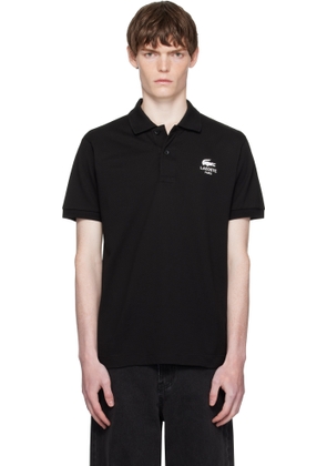 Lacoste Black Classic Fit Signature Print L.12.12 Polo