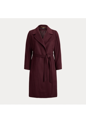 Curve - Belted Wool-Blend Wrap Coat
