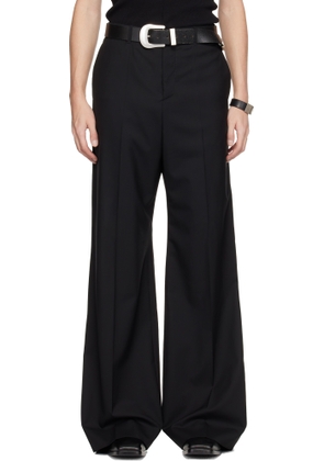 MATIÈRES FÉCALES Black Monsieur S Woven Trousers