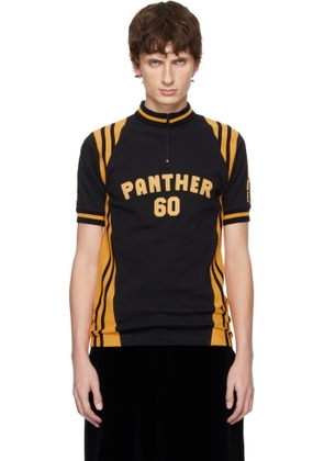 Valentino Black & Yellow 'Panther 60' Polo