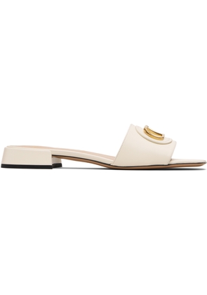 Valentino Garavani White VLogo Signature Slide Sandals