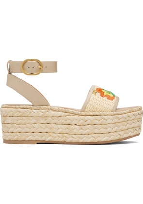 Valentino Garavani Beige Espadrillas Sandals