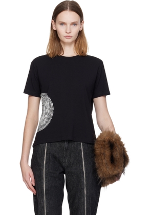 Jean Paul Gaultier Black 'The Laurel Stamped' Baby T-shirt