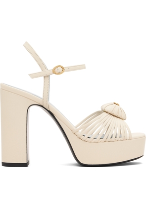 Valentino Garavani Off-White VLogo Signature Platform Sandals
