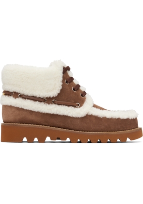 Valentino Garavani Brown Palm Avenue Ankle Boots