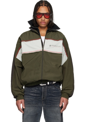Martine Rose Khaki Layered Track Jacket