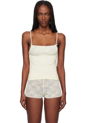 Fruity Booty Off-White Meringue Tank Top