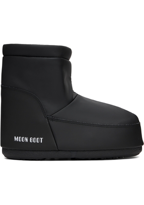 Moon Boot Black No Lace Rubber Boots