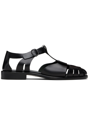 HEREU Black Pesca Sandals