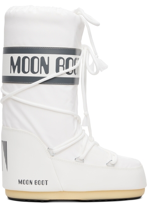 Moon Boot White Icon Nylon Boots