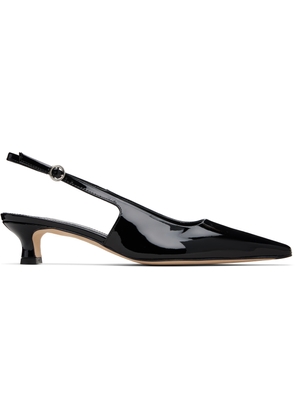 Aeyde Black Catrina Patent Leather Heels