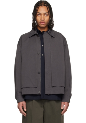 LE17SEPTEMBRE Gray Cargo Pocket Jacket