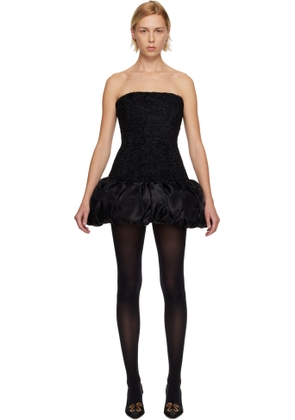 Nicklas Skovgaard SSENSE Exclusive Black Flora Minidress