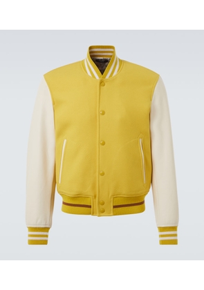Tom Ford Wool and leather varsity jacket