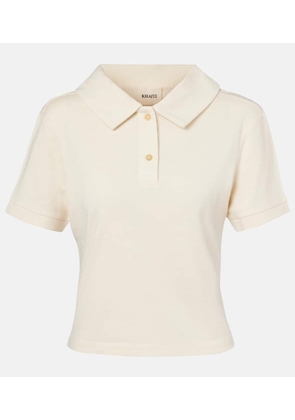 Khaite Jasna silk polo shirt